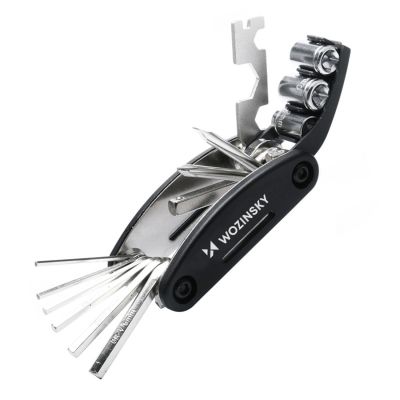 Wozinsky WWZ-01N 16-in-1 Multifunktions-Fahrradreparaturset – Schwarz