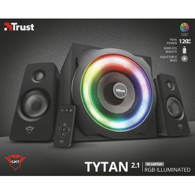8. TRUST GXT 629 Tytan 2.1 RGB Schwarzes Lautsprecherset