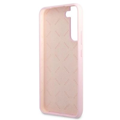 7. Guess GUHCS22MLSLMGLA S22+ S906 lavendel/lavendel Hardcase Metall-Logo mit Silikonschriftzug