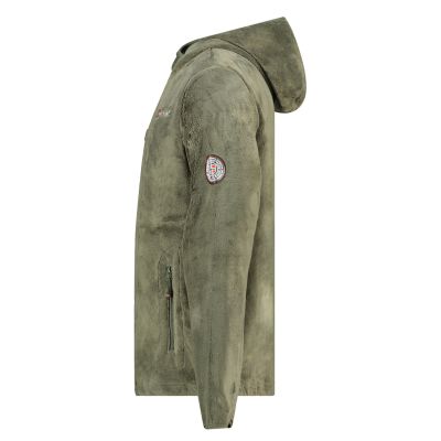 6. Herren-Fleecejacke Geographical Norway UPLOAD HOOD OLIVE DB MEN 224 (WY3387H/GN-OLIVE)