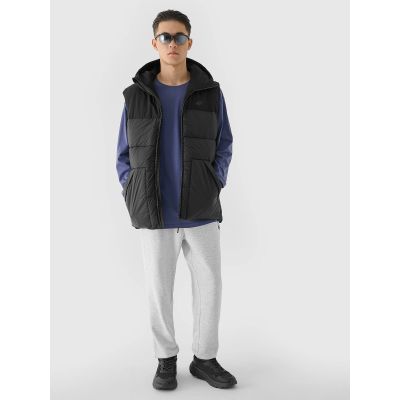 6. Oversize-Langarmshirt für Herren mit Print, Größe 4F 4FRAW24TLONM507-32S