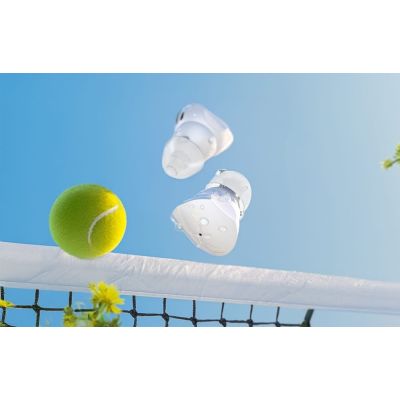 5. Vention Donut-förmige kabellose In-Ear-Kopfhörer mit Bluetooth 5.3, IPX4, Weiß