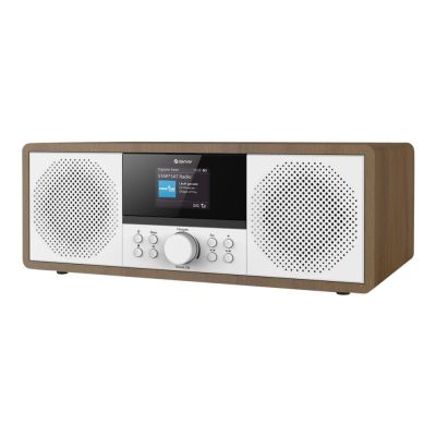 6. Denver MIR-270DW Stereoanlage mit Internetradio, dunkles Holz