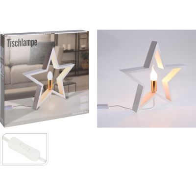 14. Dekorativer Stern mit LED-Beleuchtung, 35 cm, weiß