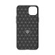 3. Flexible Carbon-Musterhülle für iPhone 15 Plus Carbon Case – Schwarz