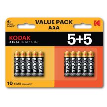 KODAK ALKALINE BATTERIEN XTRALIFE AAA LR3 5+5 (10ER-PACK)