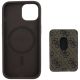 5. Guess 4G Stripes Case mit Magsafe Wallet für iPhone 15 Braun