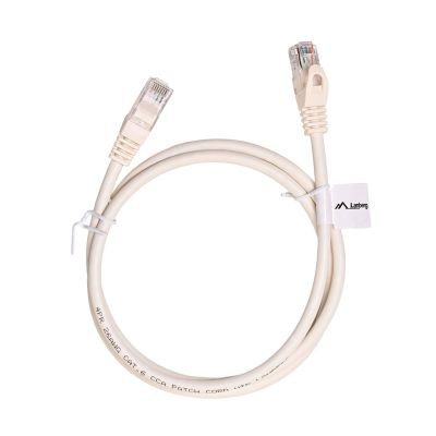 2. Patchkabel U/UTP Lanberg PCU6-10CC-0100-W (RJ45 - RJ45; 1m; UTP; Kat. 6; weiß)