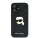 3. Karl Lagerfeld Monogram Karl Head Pin Hülle für iPhone 16 – Schwarz