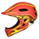 3. Wozinsky Kinder-Integralhelm mit USB-Rücklicht, Größe S – Rot und Gelb