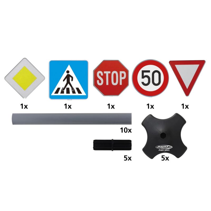 9. Jamara 460257 Schaukelspielzeug-Zubehörset mit Verkehrsschildern