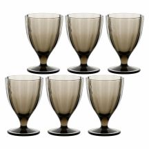 Set mit 6 Amami-Gläsern – Grau, 300 ml
