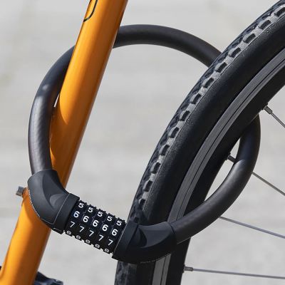 4. Rockbros RKS570-RD Fahrradschloss – Stahlseil, Code
