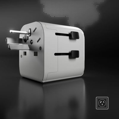 5. SBS Universal-Reiseadapter – EU 2xUSB-A – weiß
