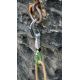 2. Edelrid 737910106270 Kletterkarabiner mit Verriegelungsverschluss D-förmig Grün, Grau 6 Stück.