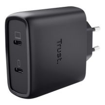 TRUST Ladegerät schwarz MAXO GaN 65W 2x USB-C