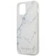 3. Guess Marble Case für iPhone 12 mini 5,4" - Weiß