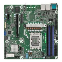 AsRock EC266D4U Motherboard 1x LGA1700 Intel Xeon E-2400 C266 (4x DIMM, 8x SATA, 4xOCiLink, 1xM.2, 2x1Gbe, IPMI, mATX)