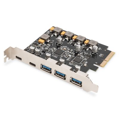 Digitus PCIe-Karte mit 2 x USB-C und 3 x USB-A