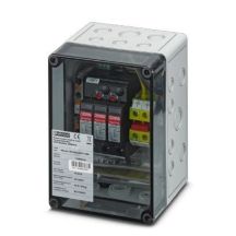 Überspannungsableiterbox für 1 MPPT / Phoenix-Contact / 1000DC / 1MPP-SPD-S / Box 1 MPPT / 1182566 / Überspannungsableiter Typ T1/T2 in einem dichten (IP65) Gehäuse mit Anschlussbuchsen (Verschraubungen)