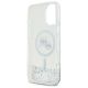 7. Karl Lagerfeld Liquid Glitter Karl&Choupette Head Magsafe Hülle für iPhone 16 - Transparent