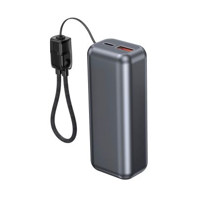 2. GEMBIRD Powerbank 10000mAh, LCD-Display, 20W Schnellladefunktion, Grau