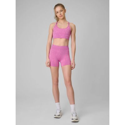 6. Nahtlose Trainingsshorts für Damen 4F 4FRSS26TFSTF133-54A