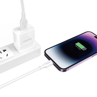 3. Dudao L2sL USB-A - Lightning 6A Kabel 1,2 m - Weiß