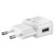 3. Samsung EP-TA200EWE USB-A 15W Wandladegerät mit EP-DR140AWE USB-A - USB-C Kabel (OOB Bulk - Ersatzverpackung) - weiß