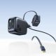 5. Baseus EnerCore CJ11 45W Wandladegerät mit USB-C-Anschluss und einziehbarem USB-C-Kabel – Schwarz