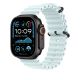 2. Apple Watch 49 mm Armbandverlängerung in Eisblau – Schwarzes Titan-Finish