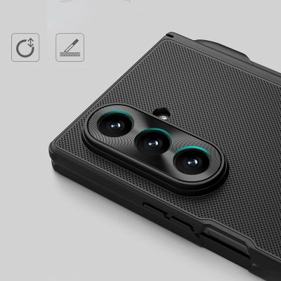 16. Nillkin Super Frosted Shield Fold Magnetische Schutzhülle für Samsung Galaxy Z Fold 7, MagSafe-kompatibel, mit S Pen Space – Schwarz