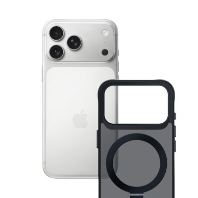 14. 3mk Smoke Case Mag&Stand für iPhone 17 Pro - Schwarz
