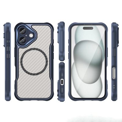3. Leading Series MagSafe Silikonhülle für iPhone 16 – blau