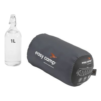 4. Easy Camp 240201 Schlafsack für Erwachsene, Mumienform, Polyester, Schwarz