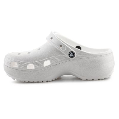 Crocs Classic Platform Glitter Clog W 207241-0WV Kreide