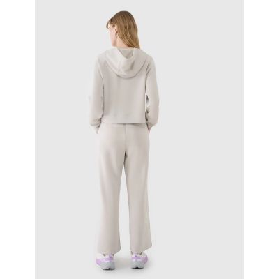 6. Damen-Jogginghose aus Modal mit weitem Bein, Modell 4FWSS25TTROF1011-83S