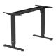 ERGO OFFICE ELEKTRISCHER SCHREIBTISCH, HÖHENVERSTELLBAR BIS 1160 MM, MAX. 80 KG, OHNE TISCHPLATTE, FÜR ARBEIT IM SITZEN UND STEHEN, SCHWARZ ER-400 B