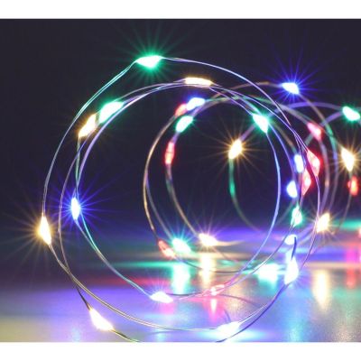 7. Batteriebetriebene Lichterkette mit 100 LEDs, mehrfarbig