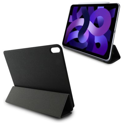 6. Karl Lagerfeld Saffiano Magnetische Karl & Choupette iPad Air 11" 2024 Buchcover-Hülle - Schwarz