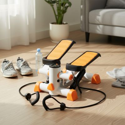 44. Gerader Stepper mit Kabeln HMS S3092 orange und weiß