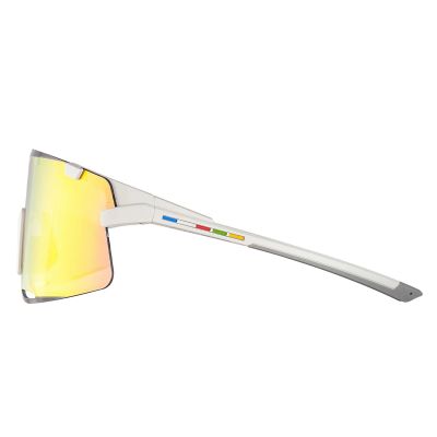 3. Rockbros SP338 ROAD TO SKY Radbrille mit Wechselgläsern – Creme