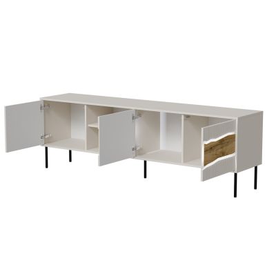 3. INSERTO 3D1W TV-Schrank 190x40x61,5 cm, Kaschmir + LED