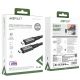 5. Acefast C1-09 USB-C / USB-C USB4 PD3.1 Kabel 5A 1m - grau-schwarz