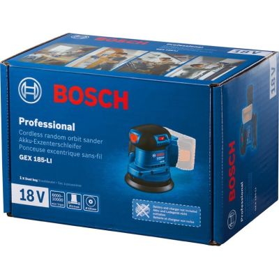 3. BOSCH Exzenterschleifer 125 mm GEX 185-LI SOLO
