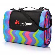 METEOR PICKNICKDECKE 200x200 cm XXL Zickzack mehrfarbig