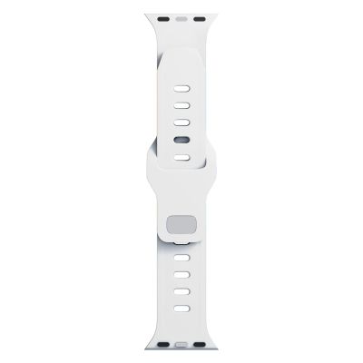 3. 3mk Silikon- Watch für Apple Watch 42 / 44 / 45 / 49 mm – Weiß