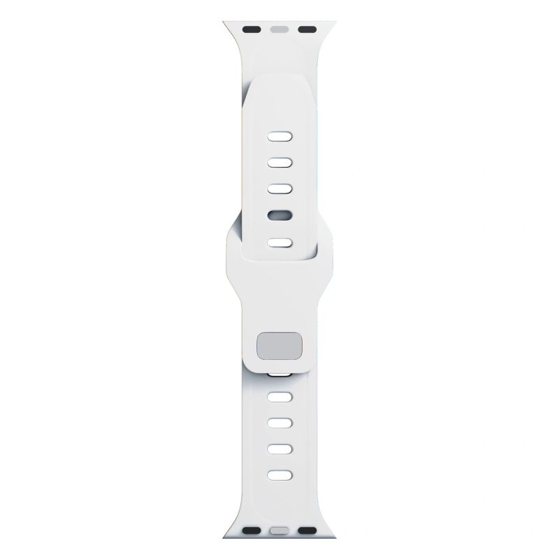 3. 3mk Silikon- Watch für Apple Watch 42 / 44 / 45 / 49 mm – Weiß