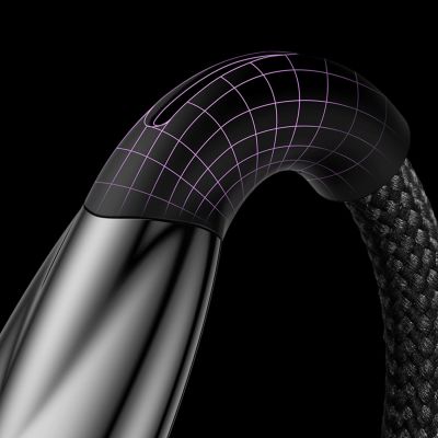 15. Baseus Glimmer Series Schnellladekabel USB-A auf USB-C 100 W 480 Mbit/s 1 m Schwarz