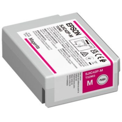 2. Epson SJIC42P-M Tintenpatrone, 1 Stück, Original Magenta